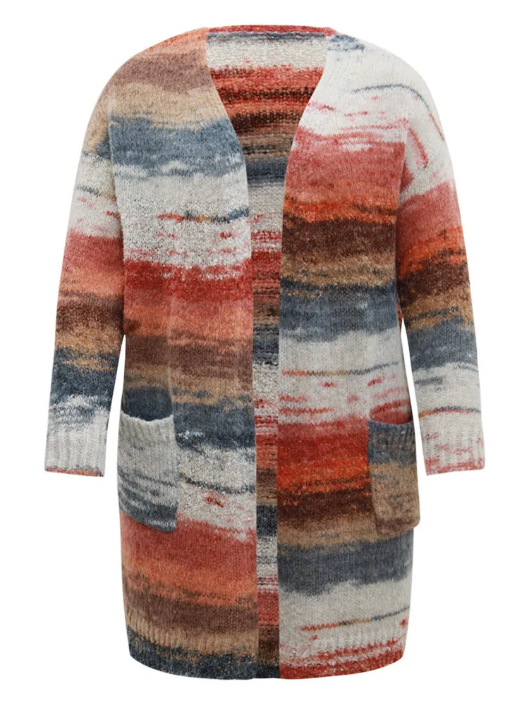 Ombre Heather Contrast Pocket Cardigan sold by Bloomchic product image thumbnail 5