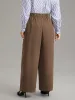 Anti-Wrinkle Solid Ties Wide Leg Pants sold by Bloomchic