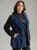 Contrast Glitter Belted Patchwork Zipper Coat sold by Bloomchic