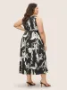 Floral Print Gathered Pocket Tank Dress sold by Bloomchic