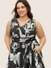 Floral Print Gathered Pocket Tank Dress sold by Bloomchic