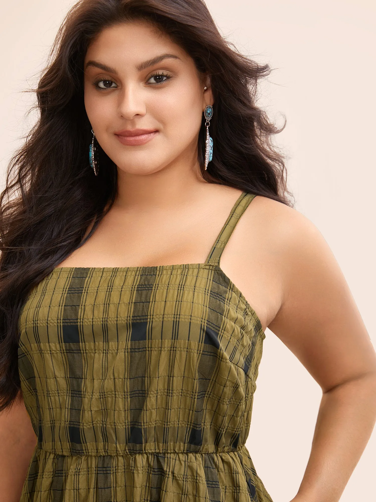 Wrinkle-Treated Waist-Defining Midi Dress sold by Bloomchic product image thumbnail 3