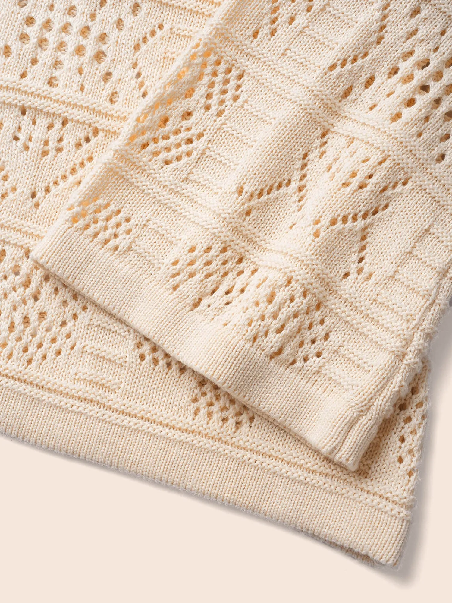 Cotton Texture Cut Out Bell Sleeve Pullover sold by Bloomchic product image thumbnail 5