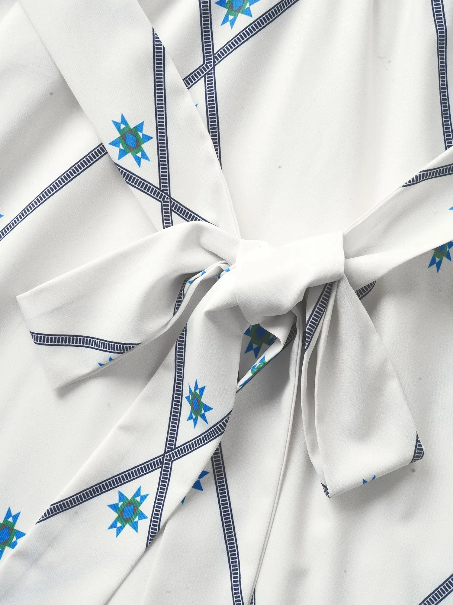 Geometric Pocket Shirt Collar Sleeveless Dress sold by Bloomchic product image thumbnail 5