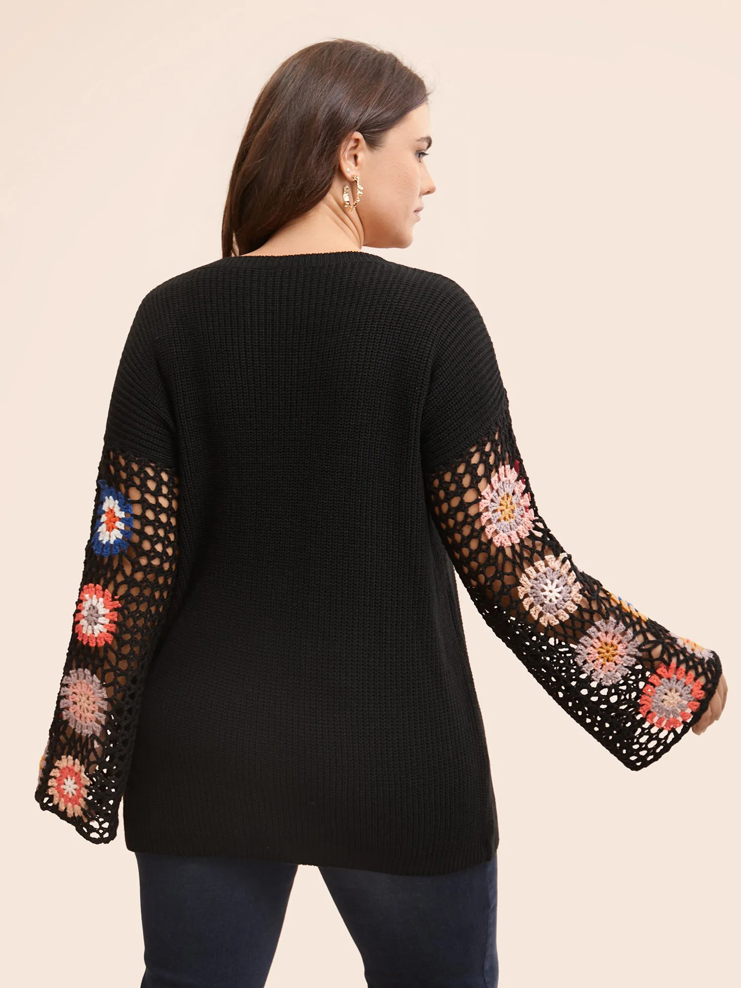 Floral Embroidered Hollow Out Pullover sold by Bloomchic product image thumbnail 4