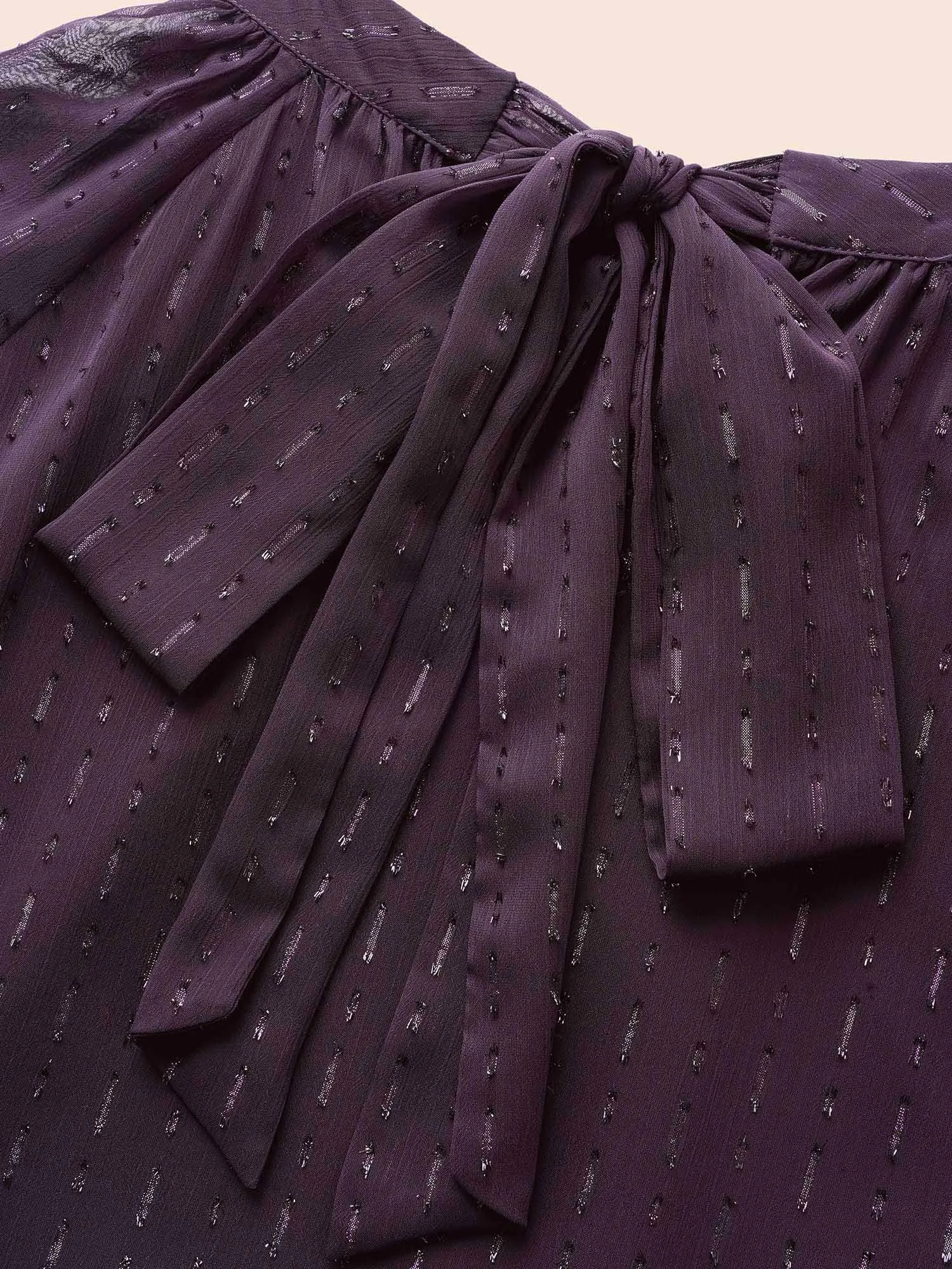 Luxe Chiffon Stand Up Collar Blouse sold by Bloomchic product image thumbnail 5