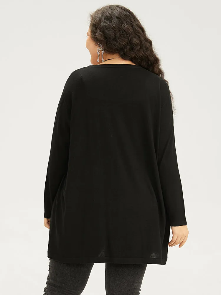 Supersoft Essentials Halloween Skull Print Open Front Cardigan sold by Bloomchic product image thumbnail 3