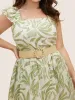 Ellipse Metallic Buckle Woven Belt sold by Bloomchic