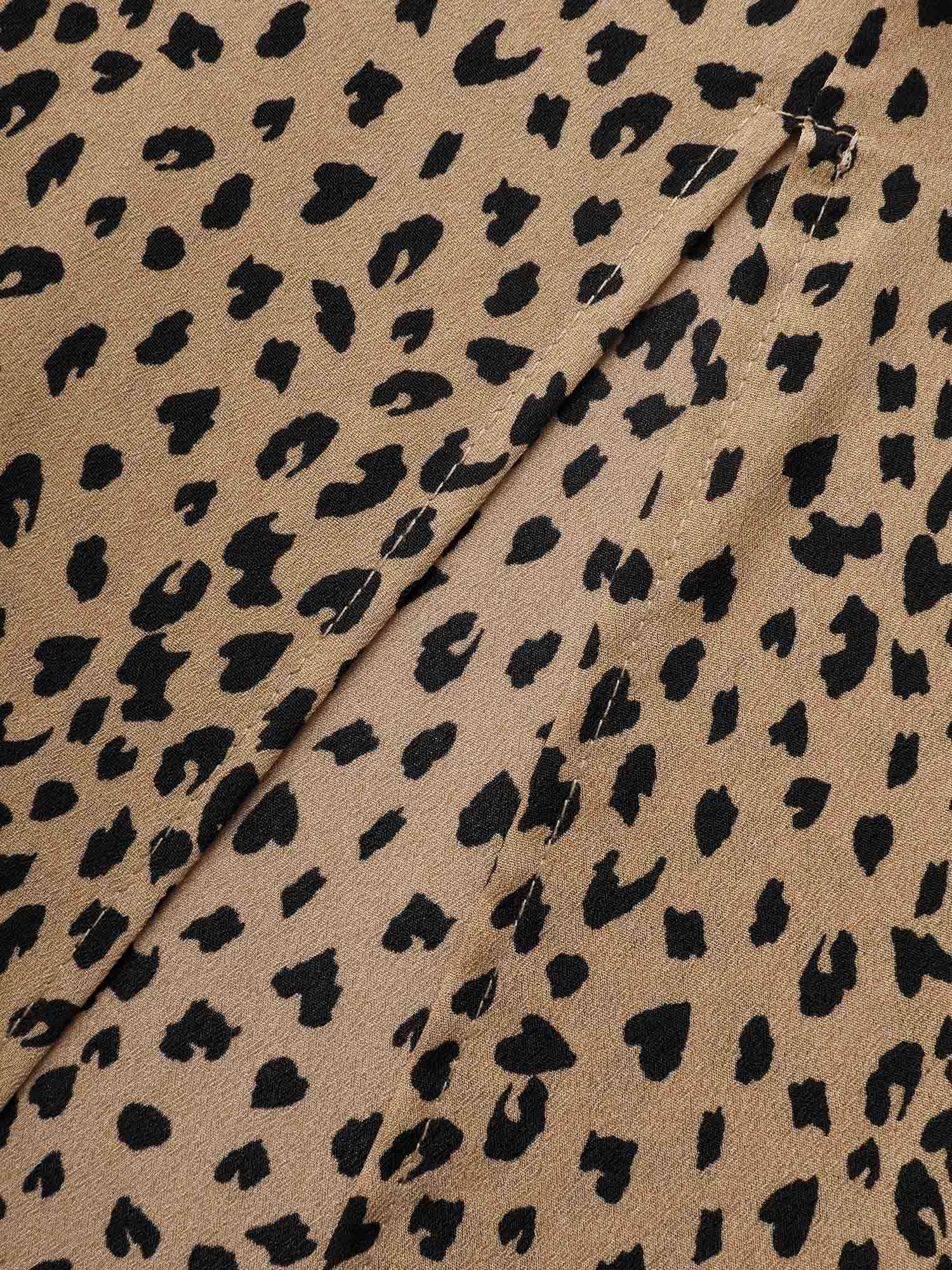 Leopard Print Heart Neckline Split Side Dress sold by Bloomchic product image thumbnail 5