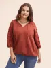 Broderie Anglaise Gathered Tie Knot Blouse sold by Bloomchic