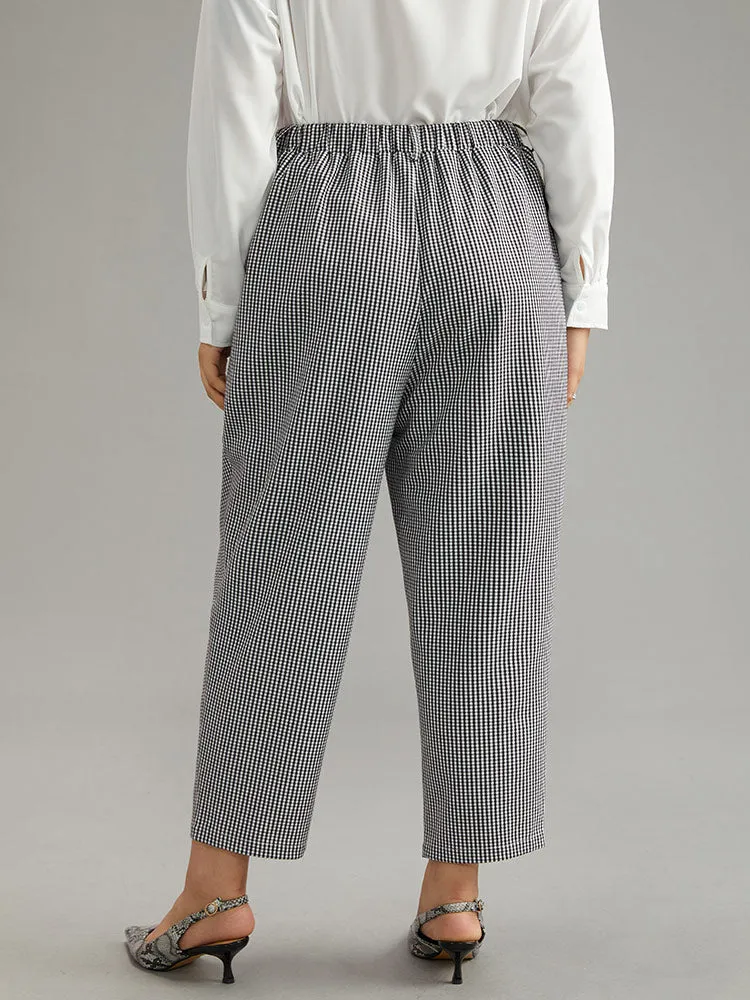Gingham Elastic Waist Pocket Pants sold by Bloomchic product image thumbnail 2