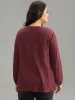 Solid Crochet Lace Button Detail Blouse sold by Bloomchic