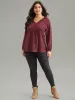 Solid Crochet Lace Button Detail Blouse sold by Bloomchic