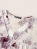 Chiffon Floral Gathered Ruffle Sleeve Sleep Dress sold by Bloomchic