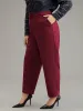 Plain Elastic Waist Pocket Mid Rise Pants sold by Bloomchic