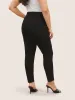 High Rise Metal Detail Skinny Leggings sold by Bloomchic