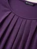 Solid Plicated Detail Flutter Sleeve T-shirt sold by Bloomchic