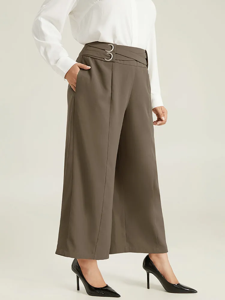 Anti-Wrinkle High Rise Control Metal Detail Pants sold by Bloomchic product image thumbnail 2