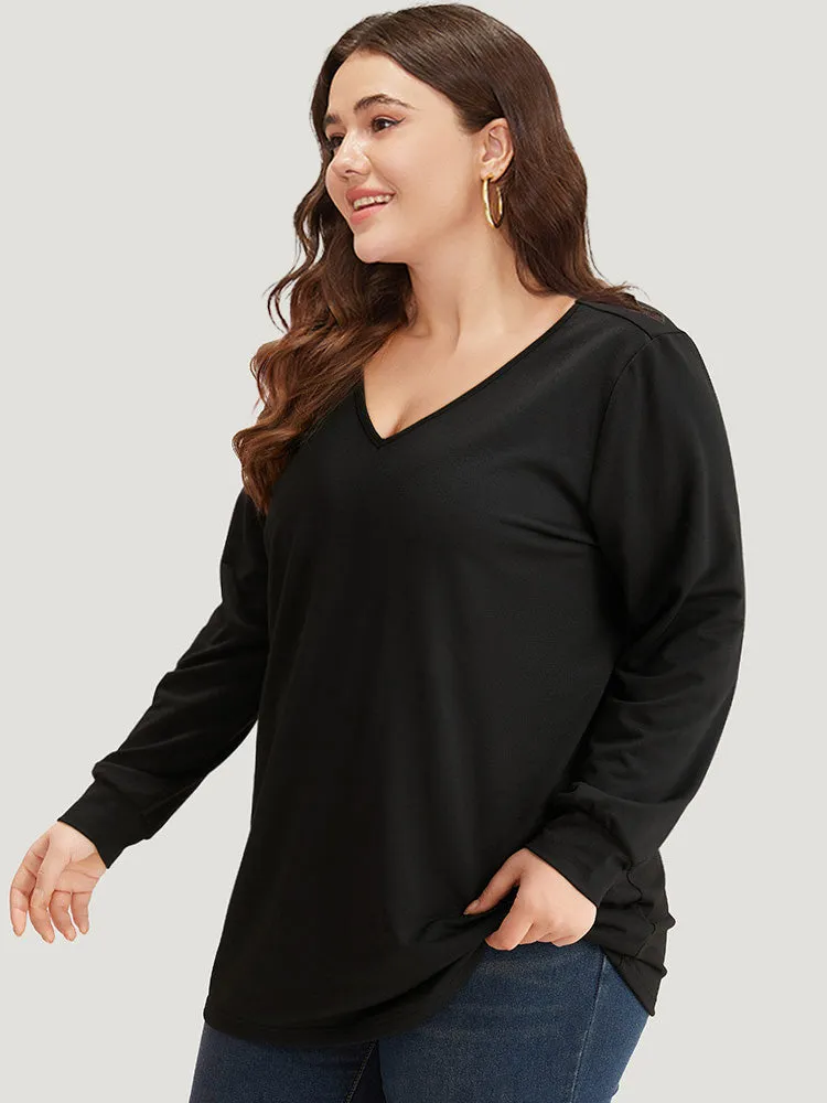 Leopard Print V Neck Back Crisscross Sweatshirt sold by Bloomchic product image thumbnail 4