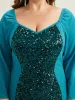 Halloween Sequin Patchwork Mermaid Hem Dress sold by Bloomchic