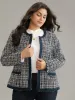 Tweed Patchwork Contrast Pocket Jacket sold by Bloomchic