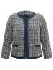 Tweed Patchwork Contrast Pocket Jacket sold by Bloomchic