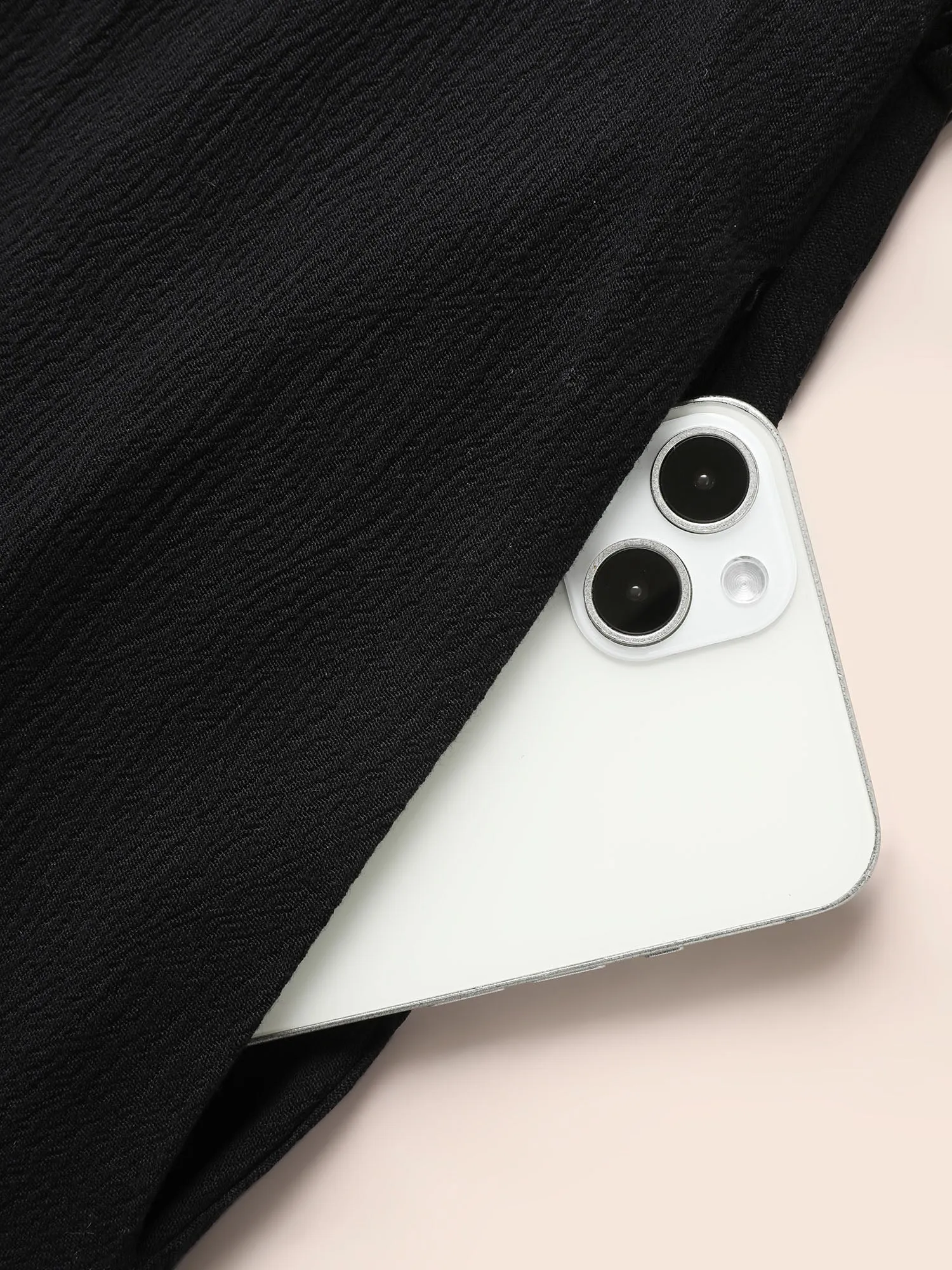 Square Neck Contrast Webbing Belted Dress sold by Bloomchic product image thumbnail 5