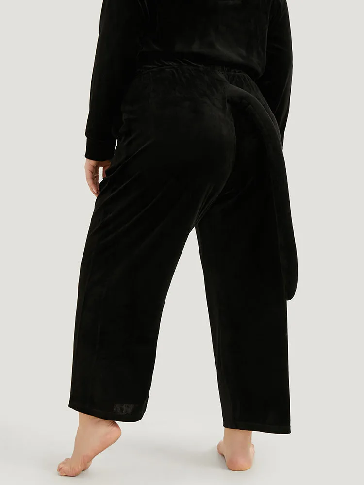 Halloween Plain Tail Elastic Waist Sleep Pants sold by Bloomchic product image thumbnail 2