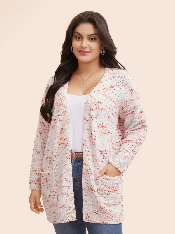 Heather Drop Shoulder Pocket Cardigan sold by Bloomchic
