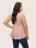 Floral Embroidered Button Detail Tank Top sold by Bloomchic