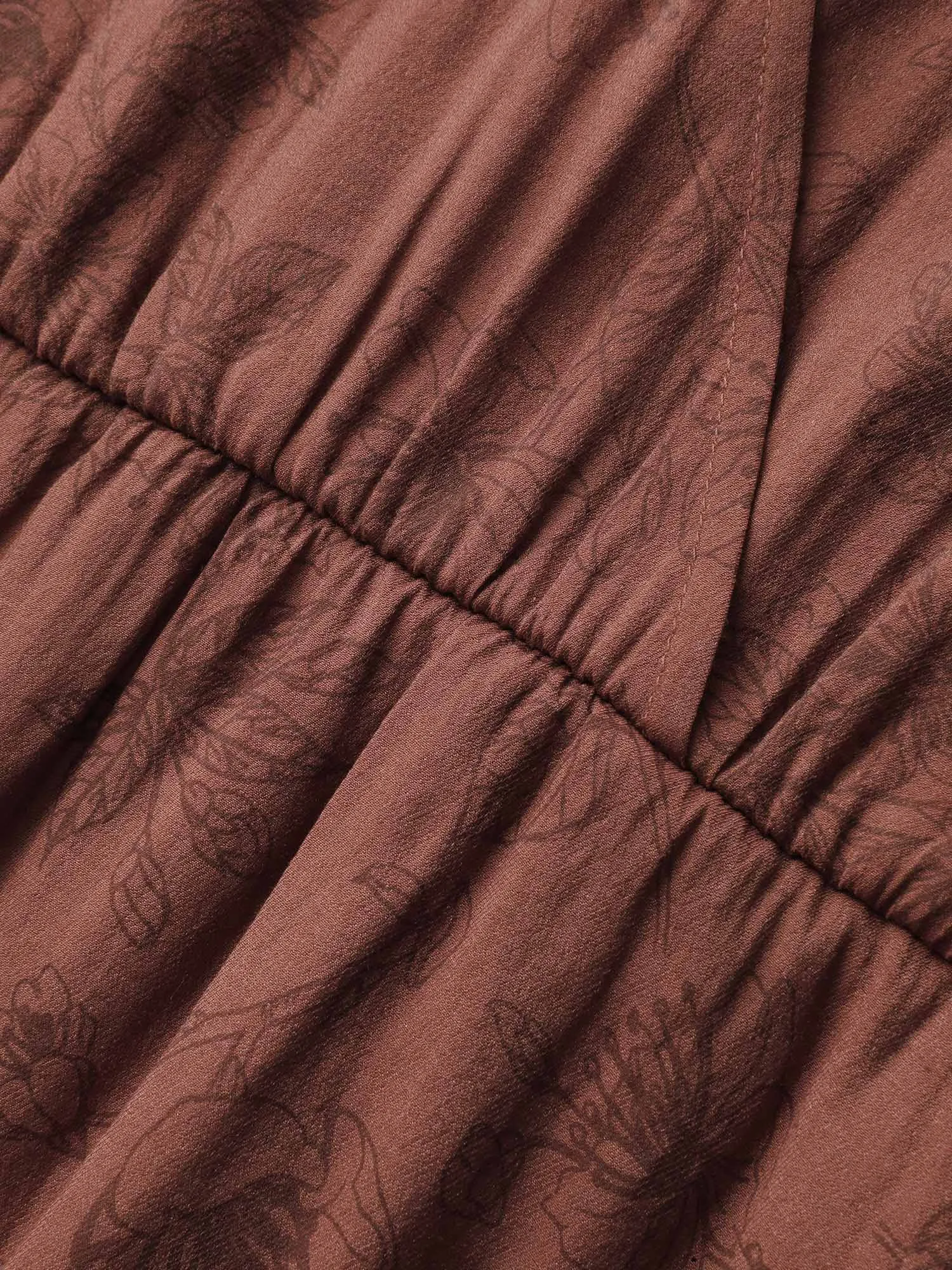 Floral Overlap Collar Ruffle Hem Dress sold by Bloomchic product image thumbnail 5