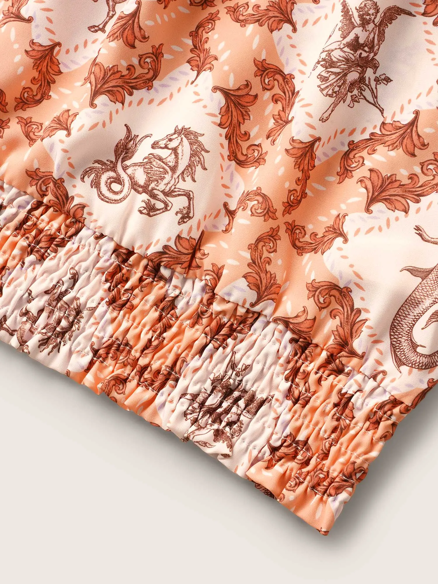 Moroccan Print Square Neck Dolman Sleeve Blouse sold by Bloomchic product image thumbnail 5