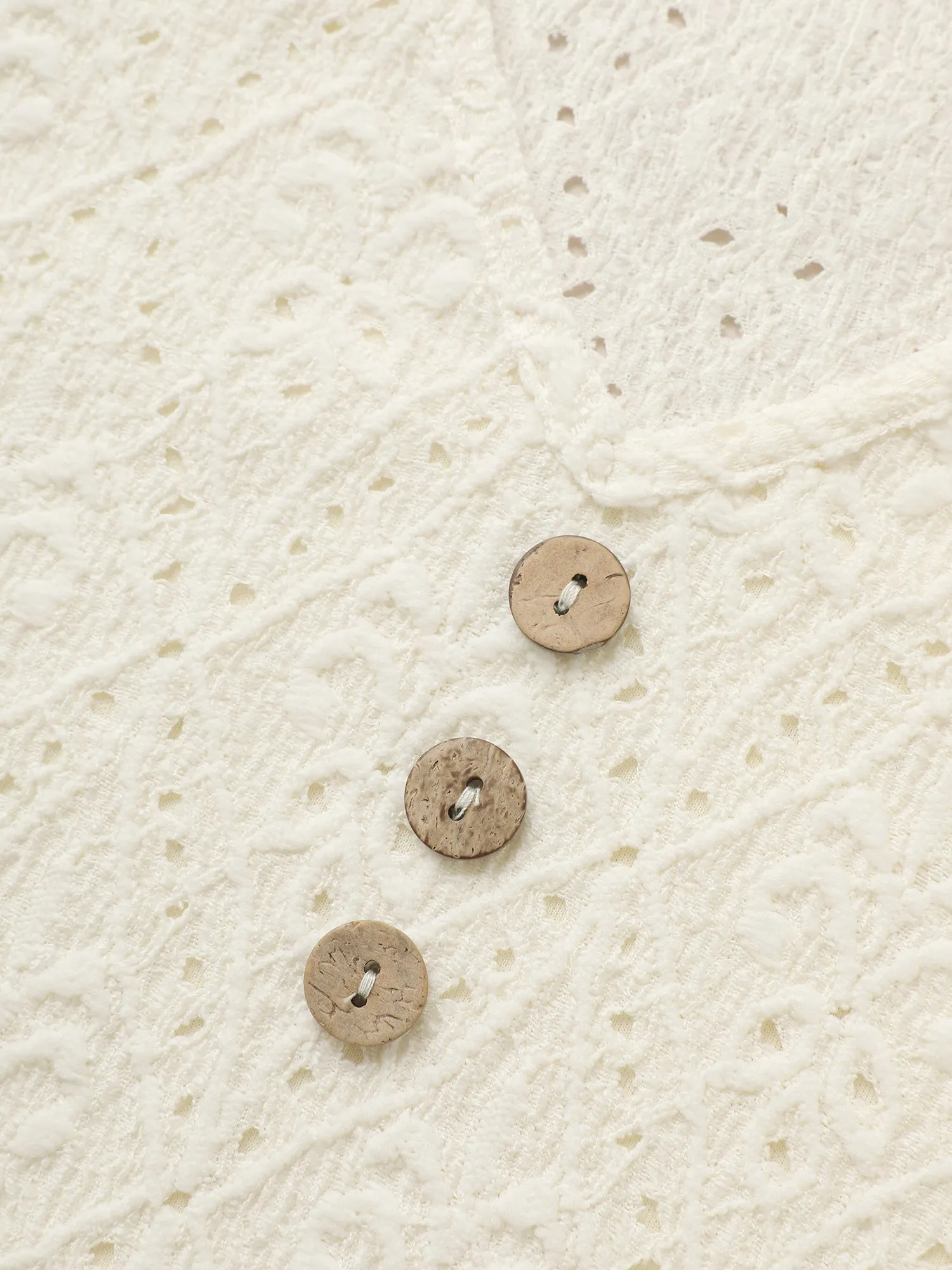 Solid Plisse V Neck Button Detail T-shirt sold by Bloomchic product image thumbnail 5