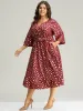 Colorblock Glitter Bowknot Belted Pocket Dress sold by Bloomchic
