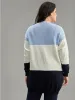 Supersoft Essentials Colorblock Contrast Open Front Cardigan sold by Bloomchic