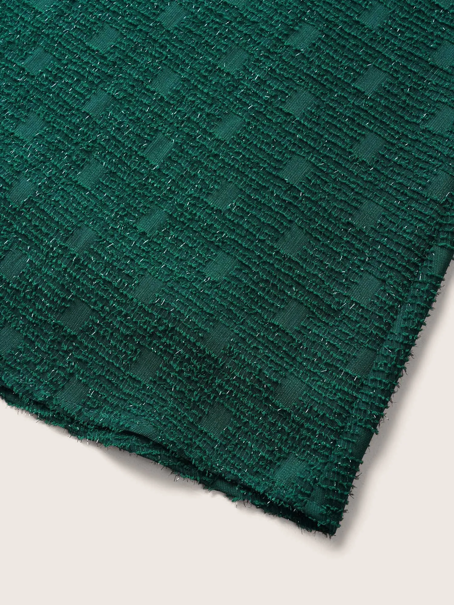 Geometric Textured Glitter Split Hem Skirt sold by Bloomchic product image thumbnail 5