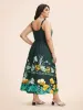 Boho Print Elastic Waist Cami Dress sold by Bloomchic