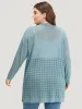 Solid Ties Front Geo Eyelet Cardigan sold by Bloomchic
