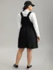 Twill O Ring Zipper Pocket Spaghetti Strap Dress sold by Bloomchic