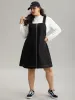 Twill O Ring Zipper Pocket Spaghetti Strap Dress sold by Bloomchic