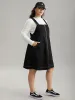 Twill O Ring Zipper Pocket Spaghetti Strap Dress sold by Bloomchic