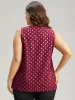 Glitter Polka Dot V Neck Tank Top sold by Bloomchic
