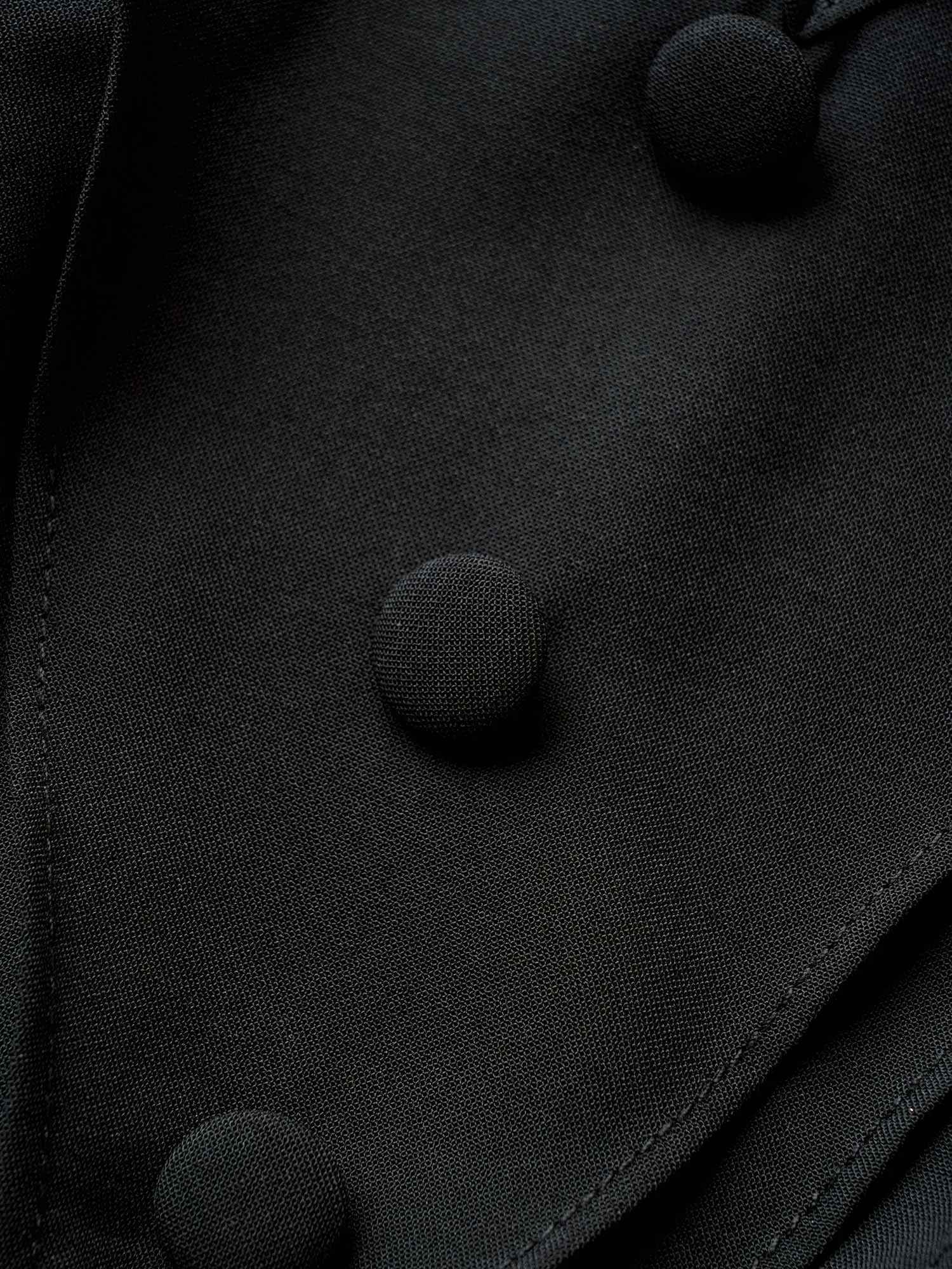 Solid Ruffle Sleeve Button Detail Blouse sold by Bloomchic product image thumbnail 5