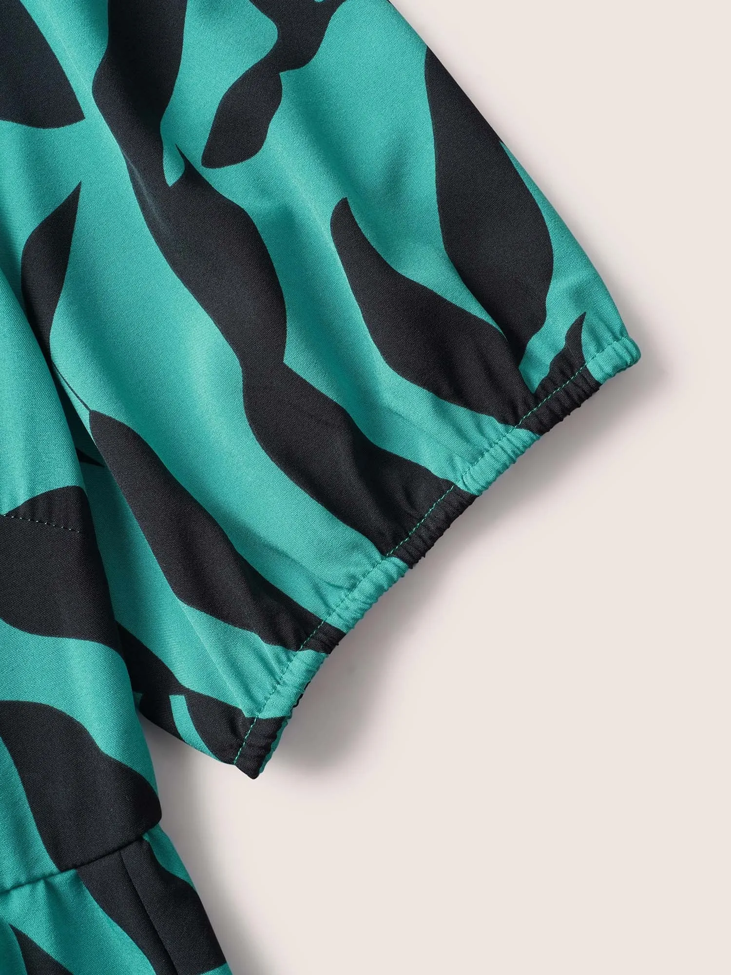 Silhouette Floral Print Mock Neck Midi Dress sold by Bloomchic product image thumbnail 5