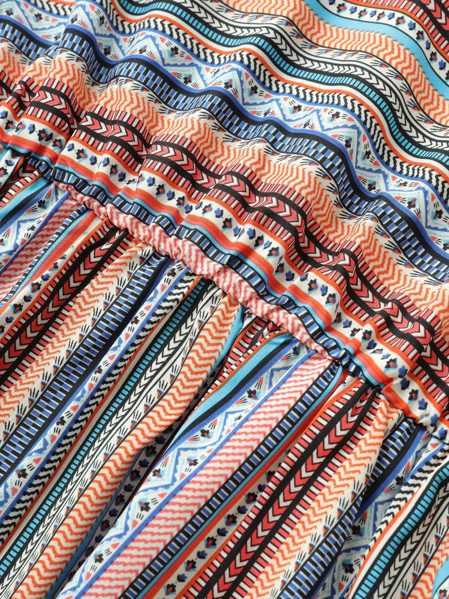 Bandana Striped Belted Pocket Dress sold by Bloomchic product image thumbnail 5