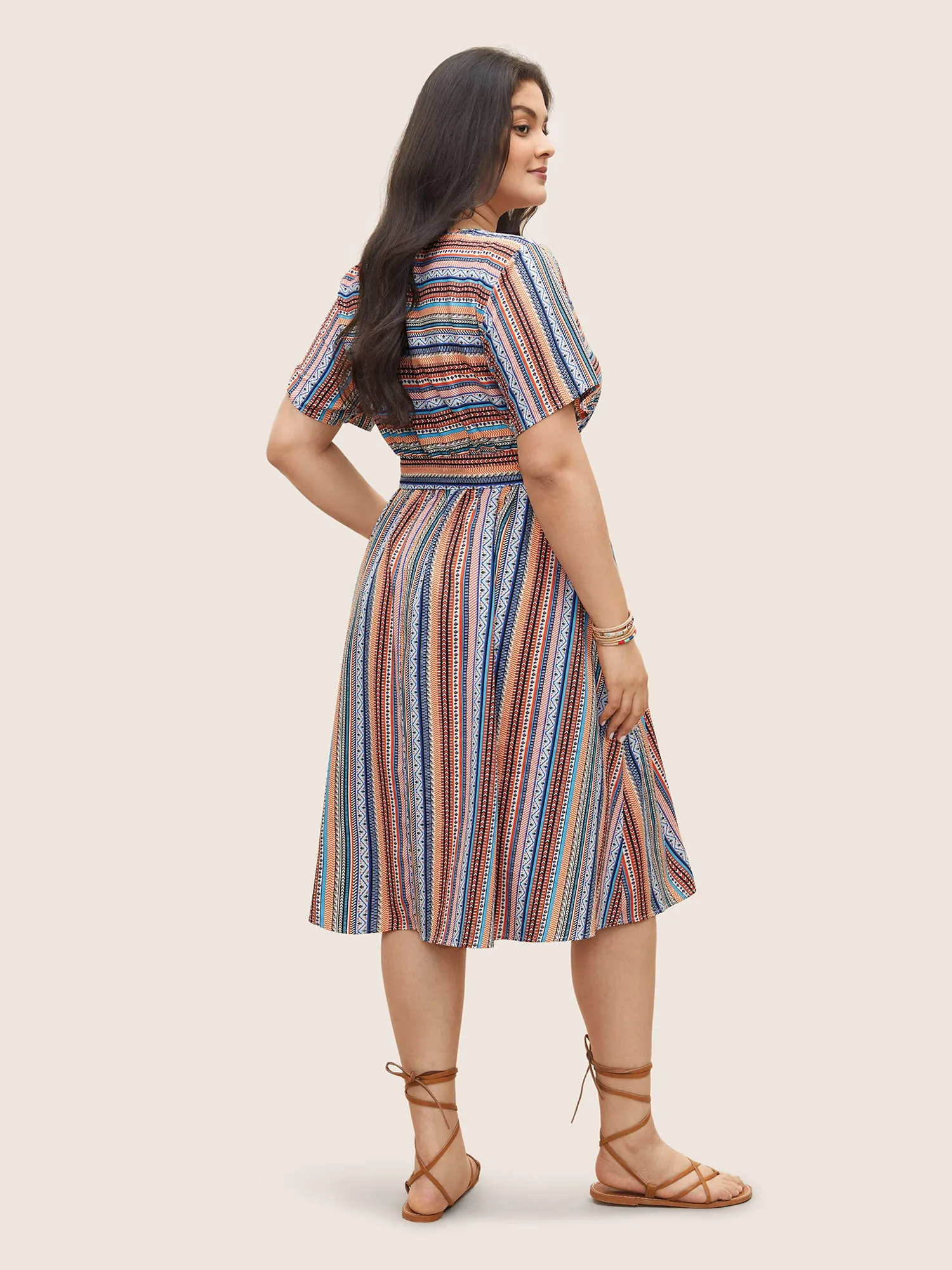 Bandana Striped Belted Pocket Dress sold by Bloomchic product image thumbnail 4