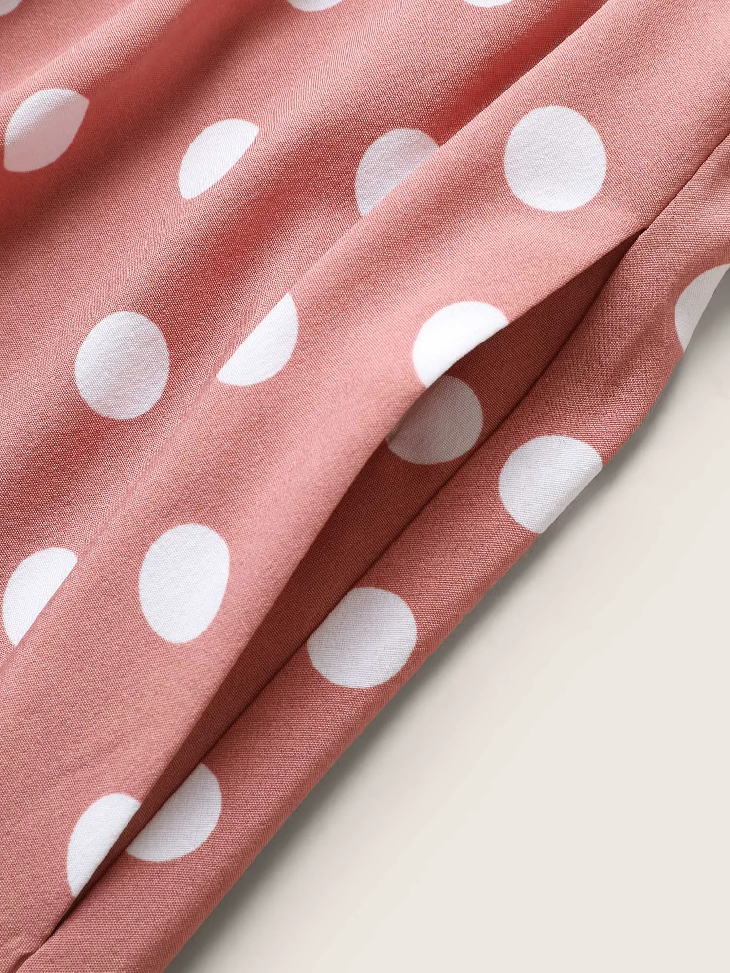 Polka Dot Elastic Waist Cami Midi Dress sold by Bloomchic product image thumbnail 5