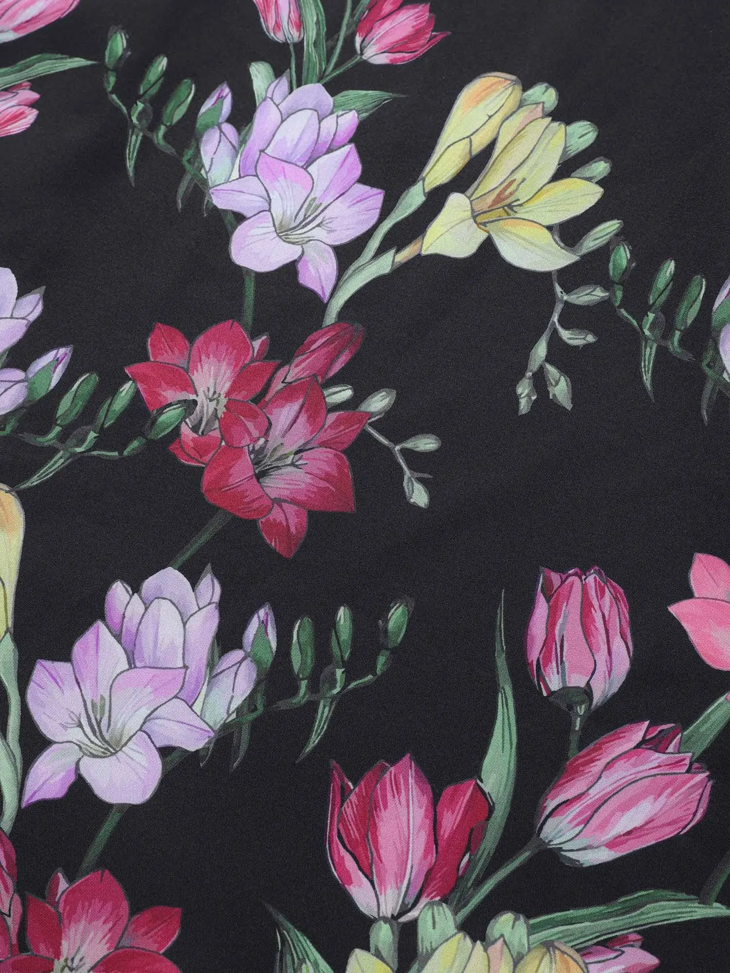 Floral Print Shirred Pocket Ruffle Sleeve Dress sold by Bloomchic product image thumbnail 5