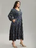 Ditsy Floral Button Detail Ruffles Pocket Dress sold by Bloomchic