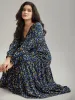 Ditsy Floral Button Detail Ruffles Pocket Dress sold by Bloomchic